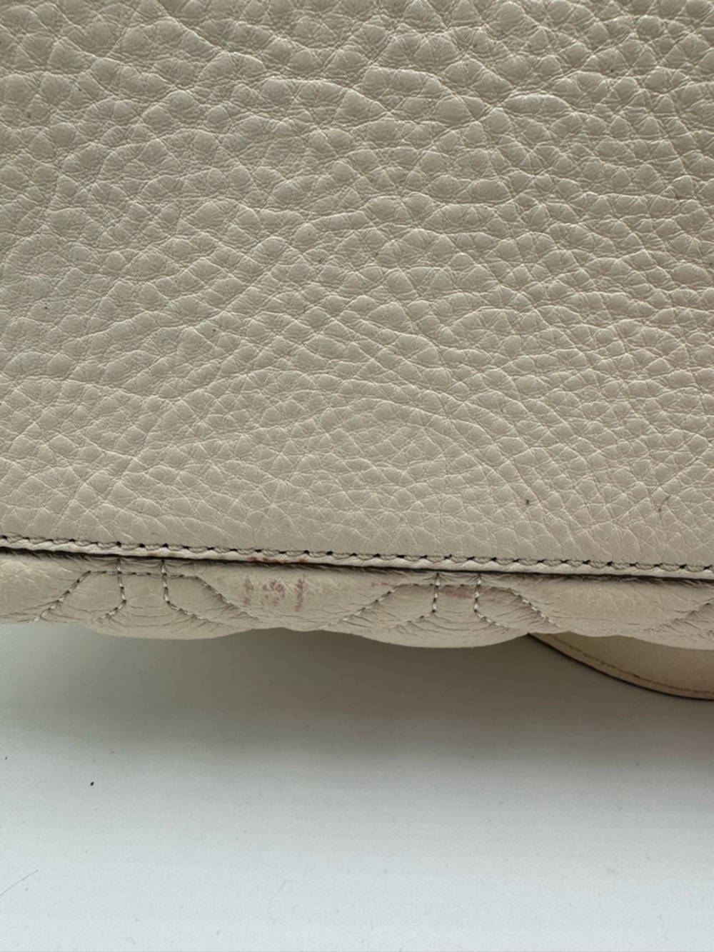 Kate Spade Astor Court Elena Quilted Leather Tote - Bone White - Picture 8 of 13